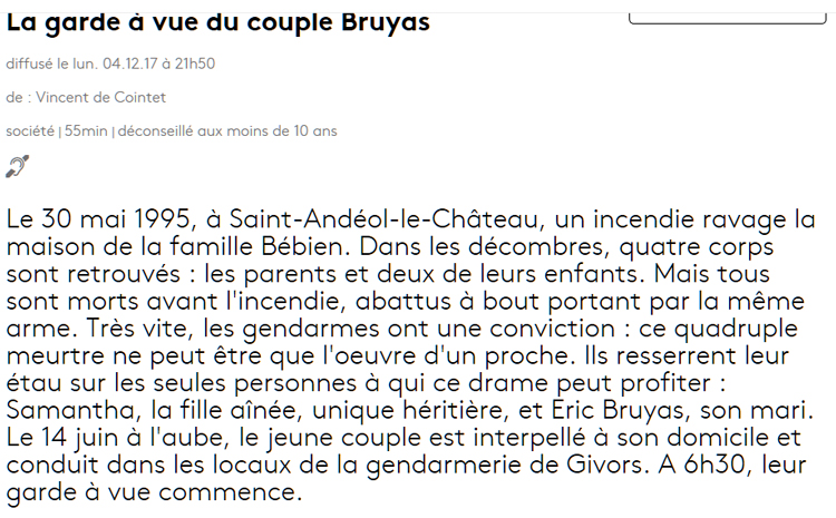 FRANCE 5 - Affaire Bruyas