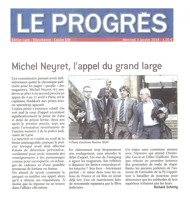 LE PROGRES - MICHEL NEYRET, L'APPEL DU GRAND LARGE