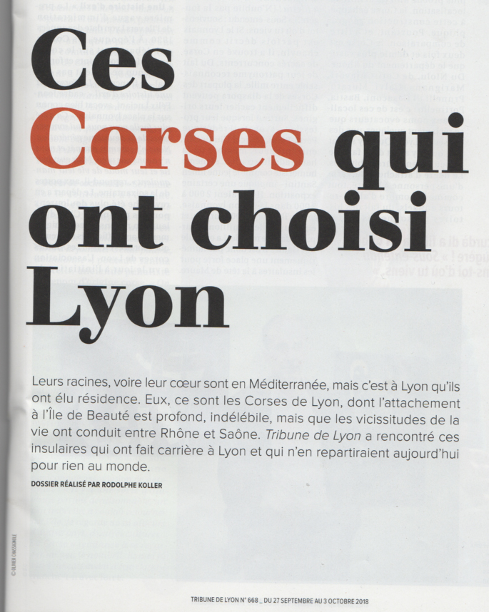 Avocat Versini - La Tribune de Lyon - Les Corses de Lyon