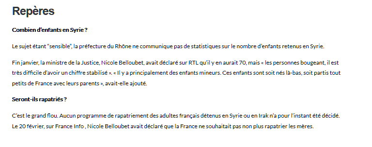 Avocat Versini - Le progres 04 mars 2019 - Retour enfants de Syrie