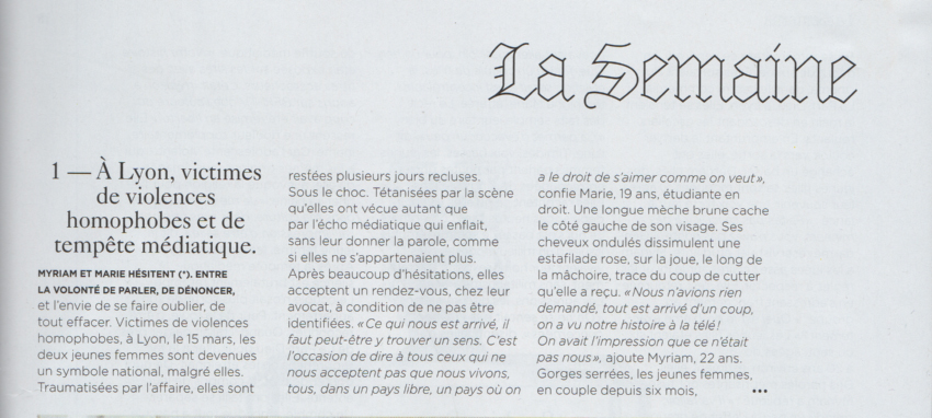 Gabriel Versini - Journal Le Magazine du Monde