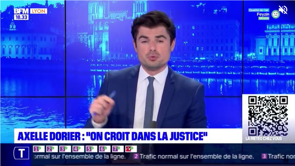 Avocat Gabriel Versini - BFM TV : témoignage des parents d'Axelle Dorier